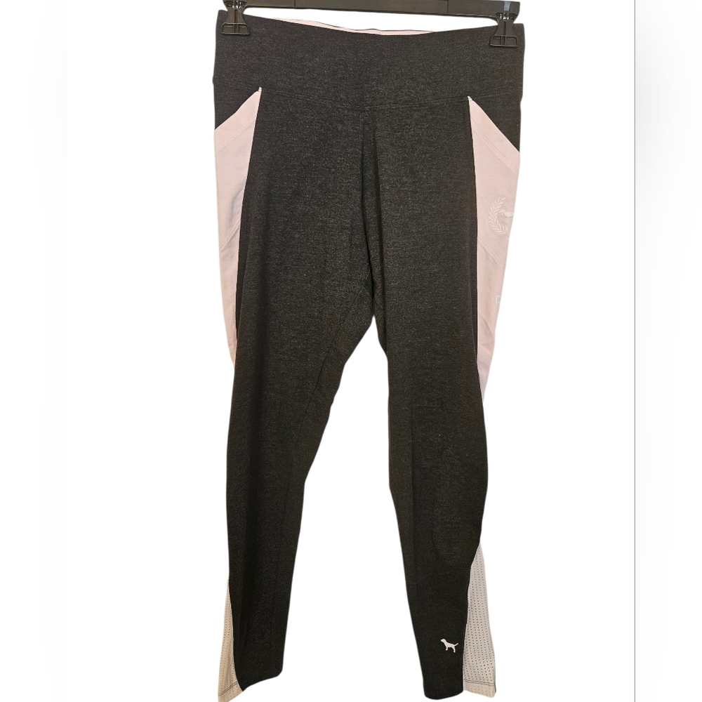 Victoria's Secret PINK Ultimate High-Waist Leggings Colorblock Pockets Mesh Sz M